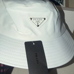 Fashion White Bucket Hat